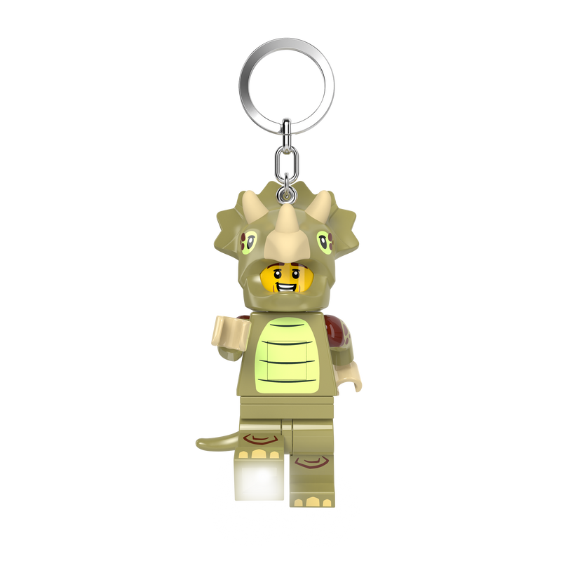 LEGO Triceratops costume key light with LED lights, UK version
