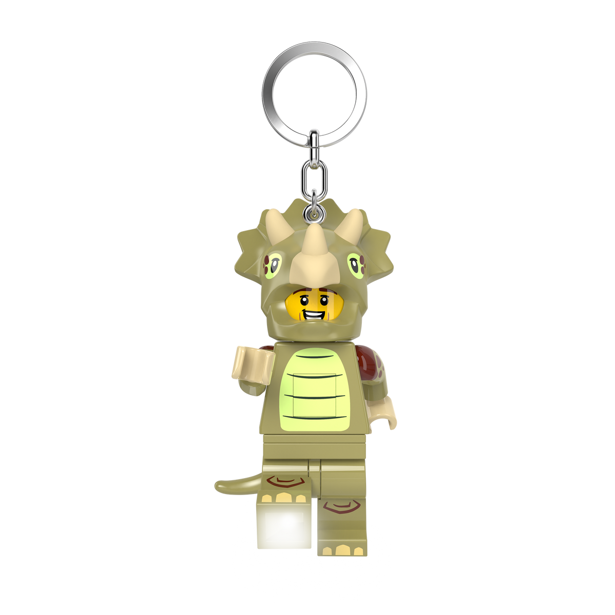 LEGO Triceratops costume key light with LED lights, UK version