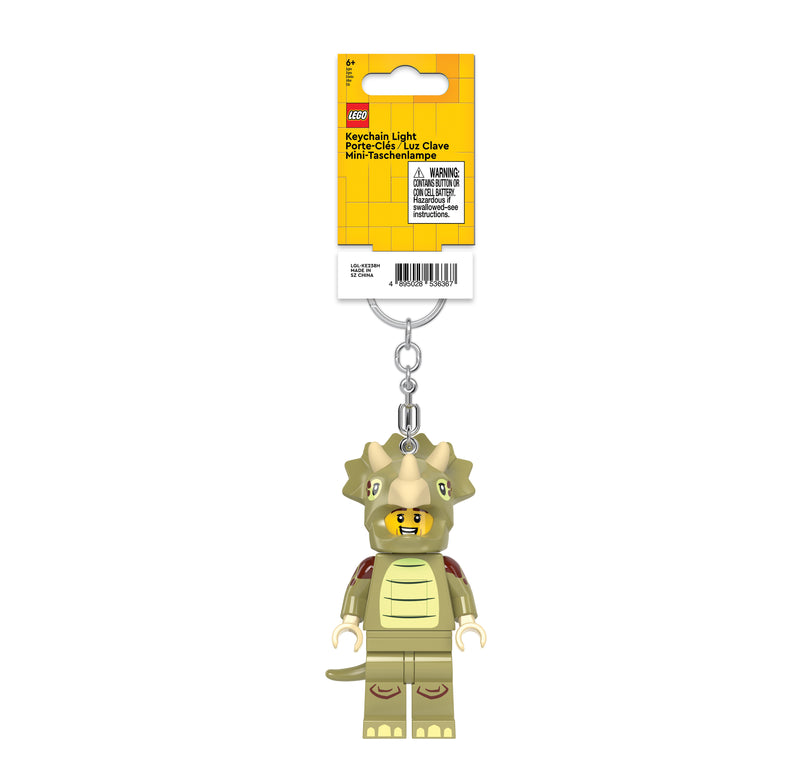 LEGO Triceratops costume key light with LED lights, UK version