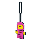 LEGO Space Baby bag tag in pink travel accessory - British product
