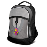LEGO Space Baby bag tag in pink travel accessory - British product
