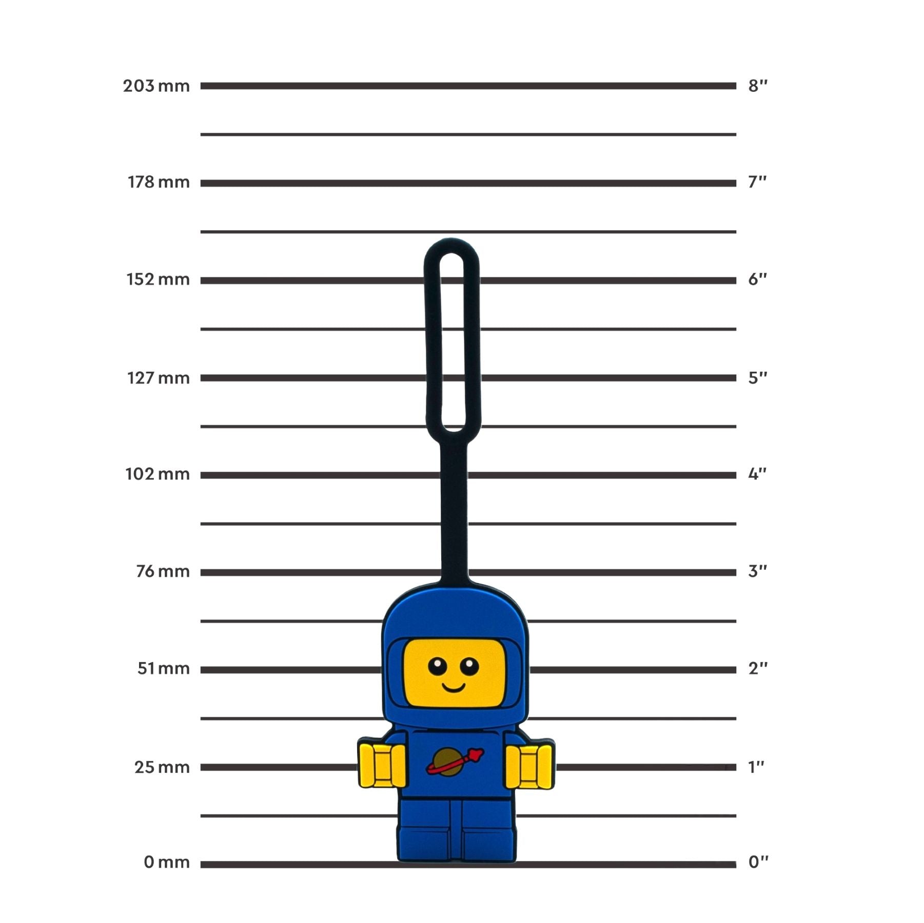 LEGO silicone bag tag Space Baby blue UK version