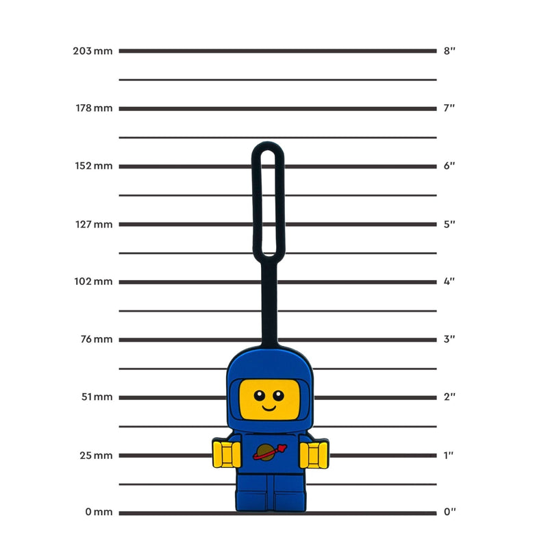 LEGO silicone bag tag Space Baby blue UK version