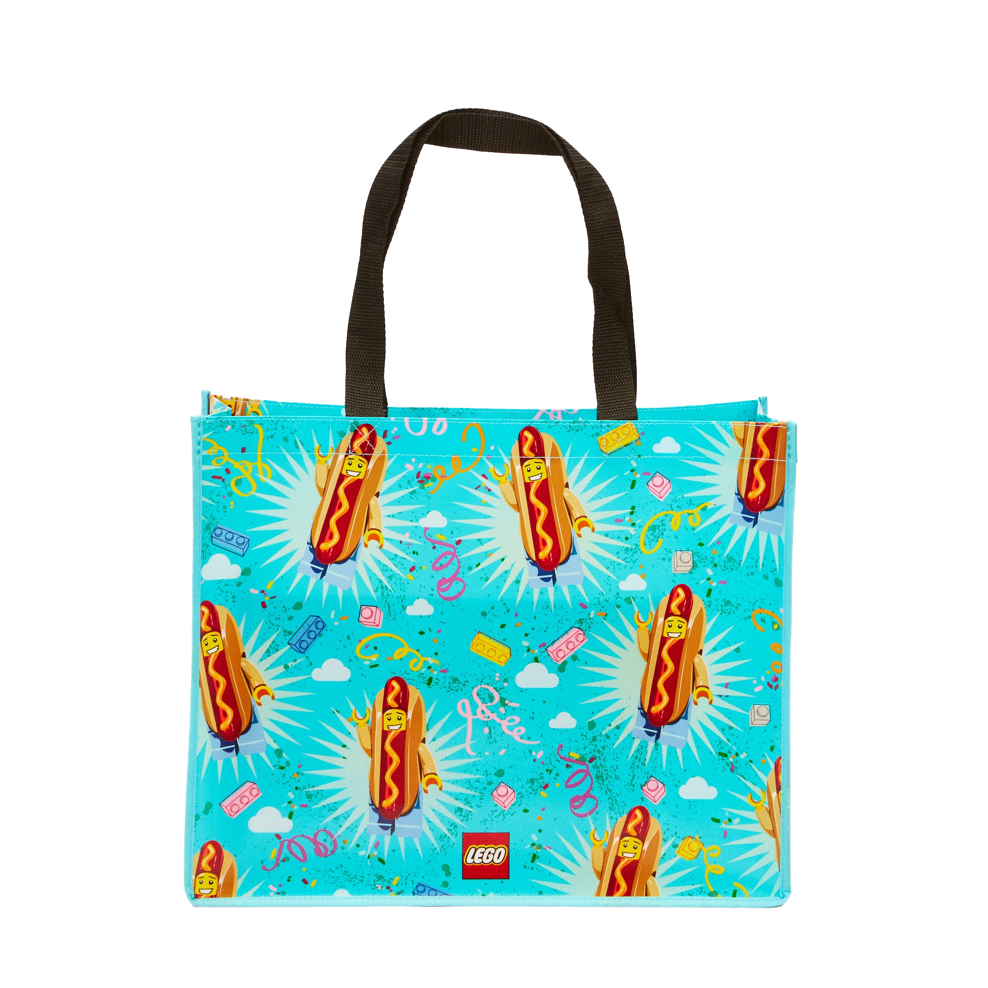 LEGO Hot Dog Guy Polyester Tote Bag 40cm, UK version
