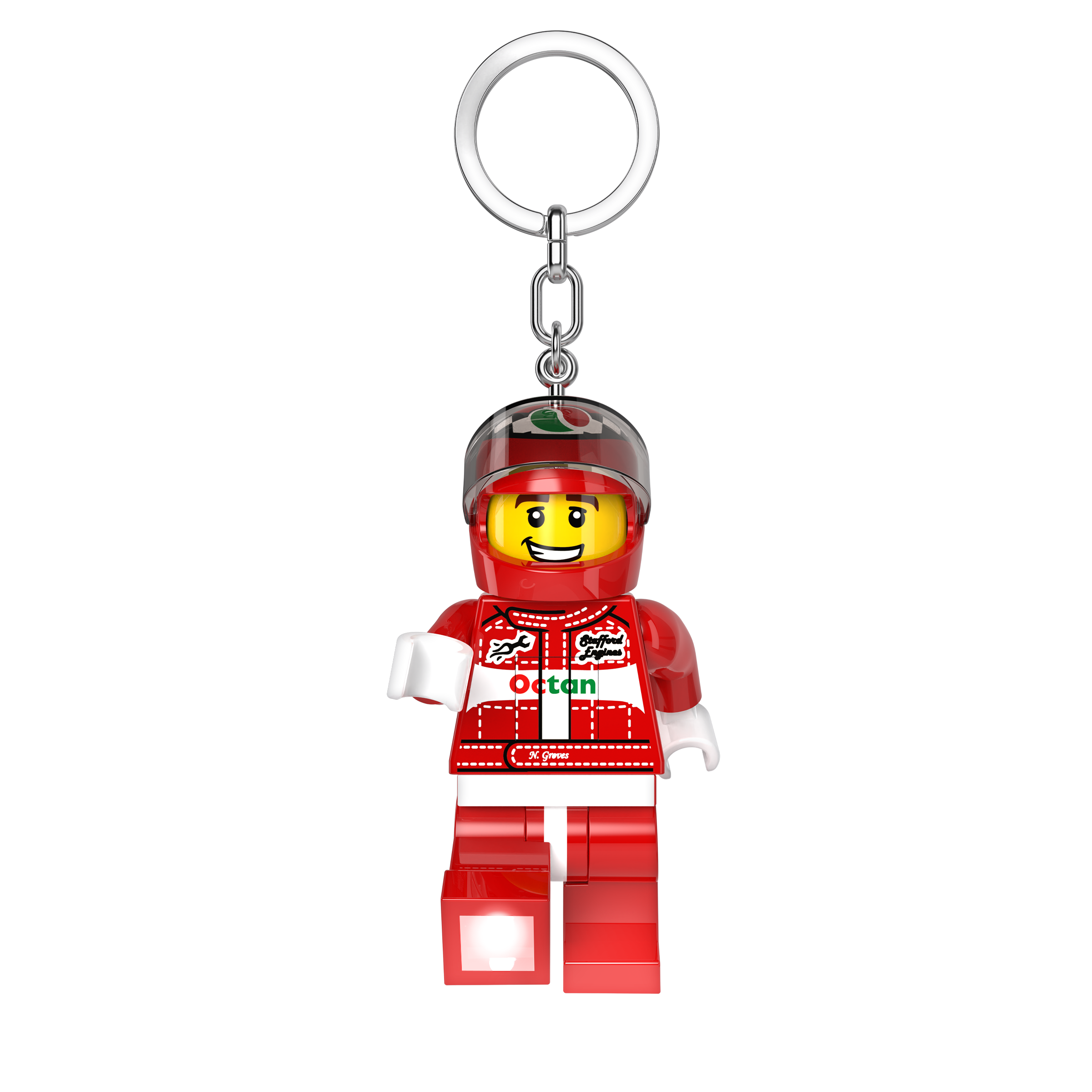LEGO Race Car Driver Key Light 7 cm, imported from the UK