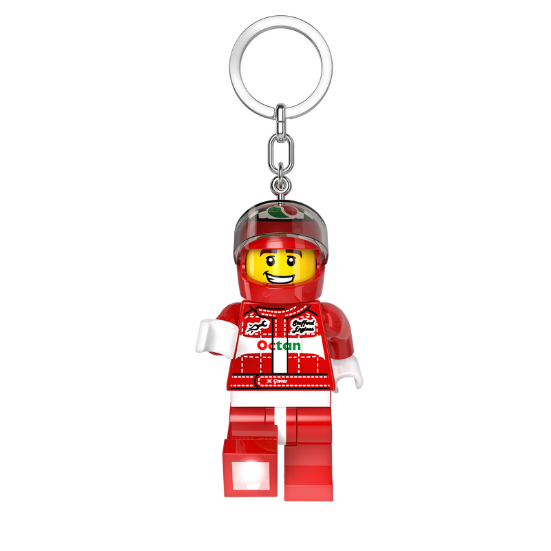 LEGO Race Car Driver Key Light 7 cm, imported from the UK