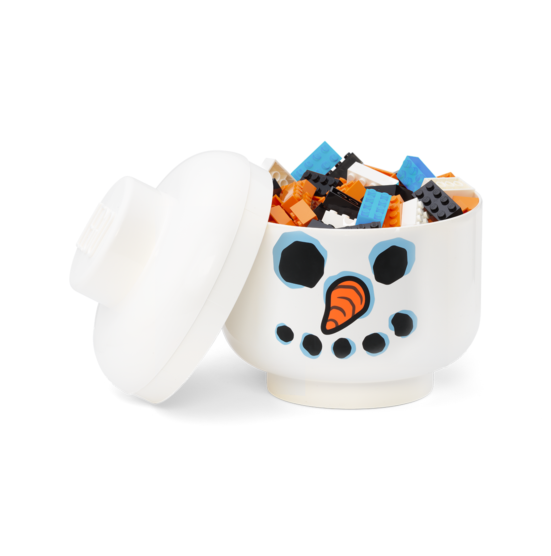 LEGO Snowman Storage Head small toy storage box (British brand)