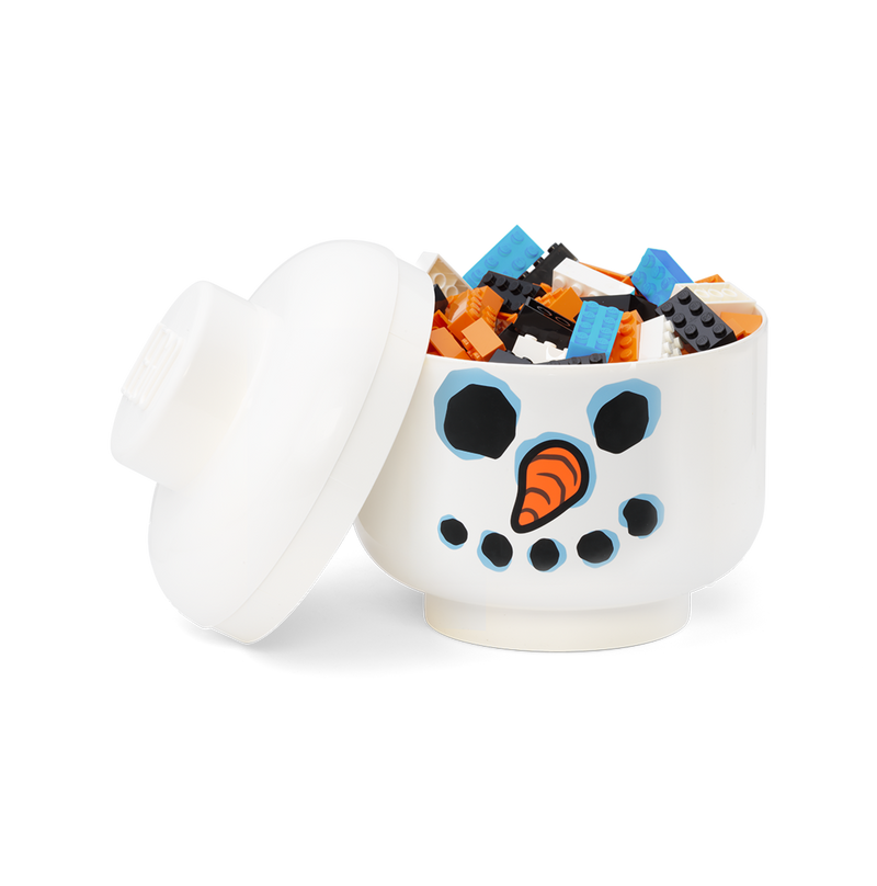 LEGO Snowman Storage Head small toy storage box (British brand)
