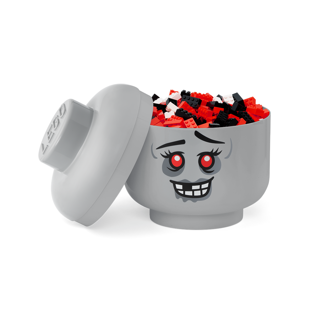 LEGO Zombie Storage Head Large Plastic Container (British brand)