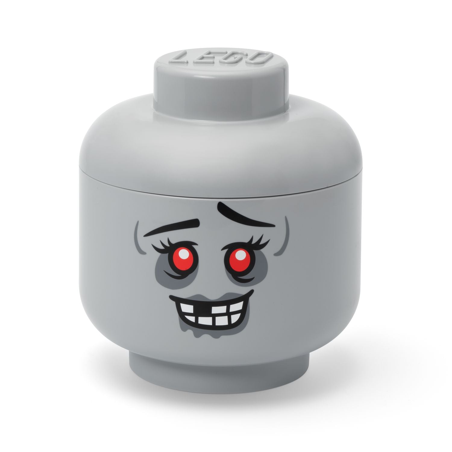 LEGO Zombie Storage Head Large Plastic Container (British brand)