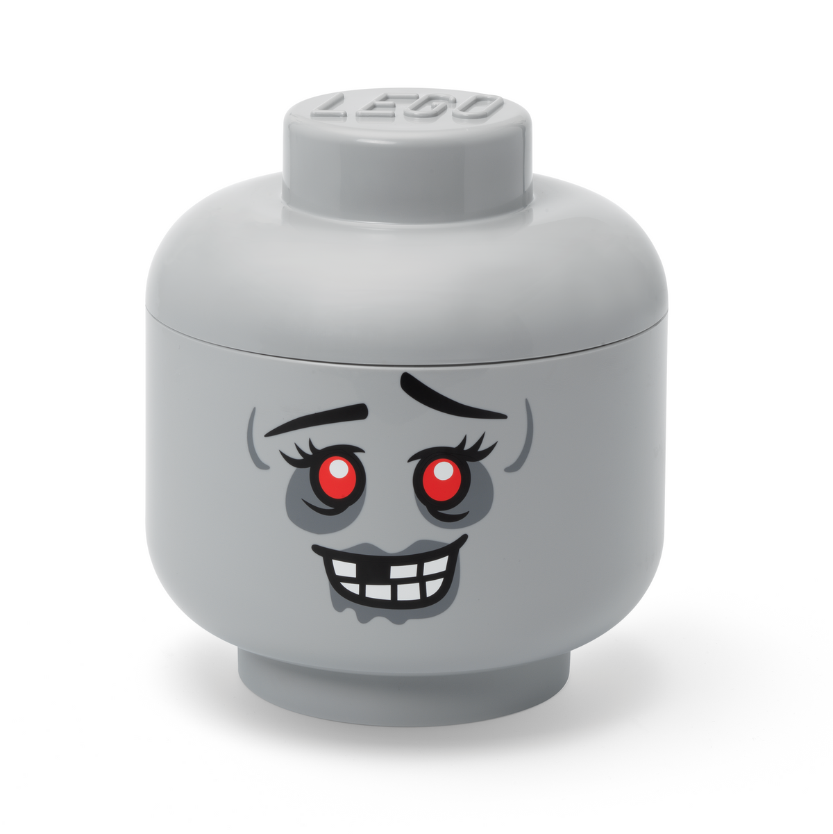 LEGO Zombie Storage Head Large Plastic Container (British brand)