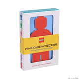 LEGO minifigure shaped notecards 12 pack with envelopes - British product