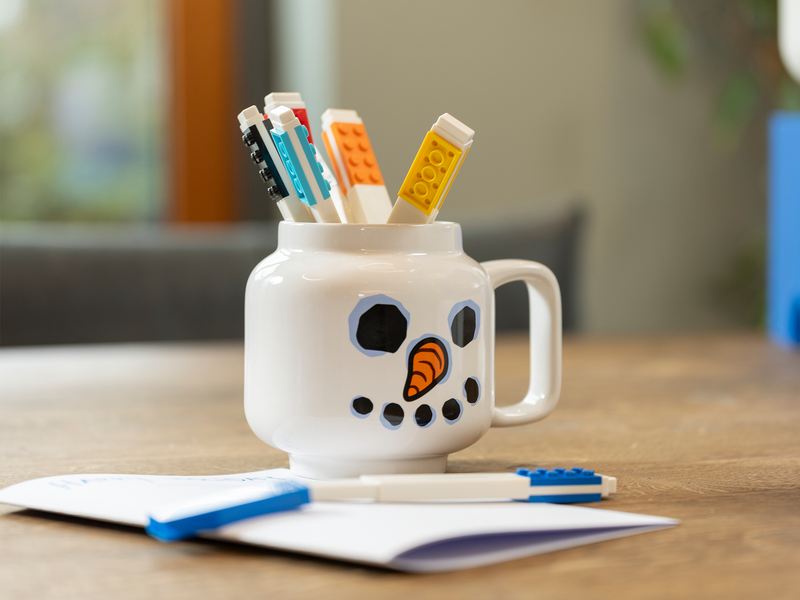 LEGO Snowman Mug small ceramic 8.5 oz (British brand)