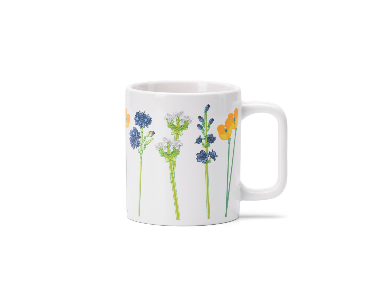 LEGO ceramic mug with Wildflowers design, UK version