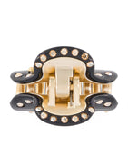 Alexandre de Paris gold-plated crystal-embellished claw hair clip, UK version