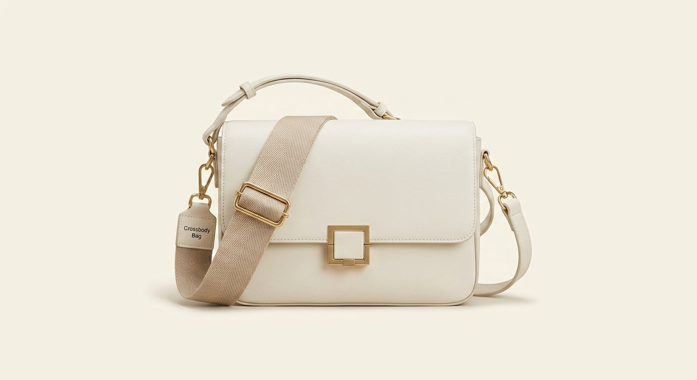 Cartier leather cross-body bag with gold-toned hardware and adjustable strap (British brand)