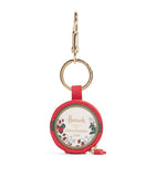 Harrods leather strawberry jam pot keyring (British brand)