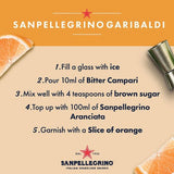 San Pellegrino Orange Sparkling Drink 4 x 200ml (British brand)