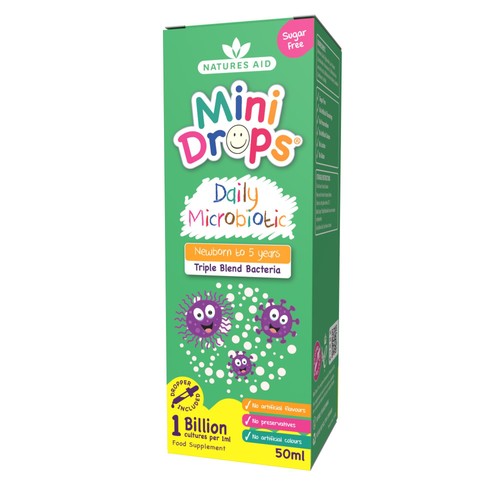 Natures Aid Mini Drops Daily Microbiotic Liquid Drops