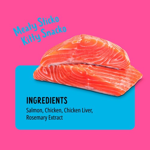 Bonkers Purrpops salmon flavoured cat treats lollipops pack of 4, imported from the UK