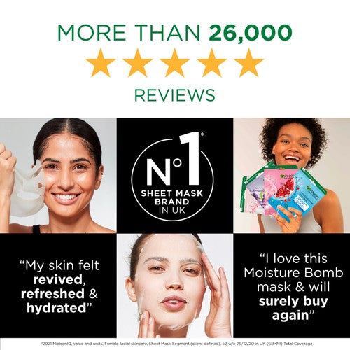 Garnier Pure Charcoal and Algae Hydrating Black Sheet Mask