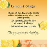 Twinings lemon and ginger herbal tea (British brand)