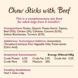 Lily's Kitchen dog chew sticks with beef 120g, UK version