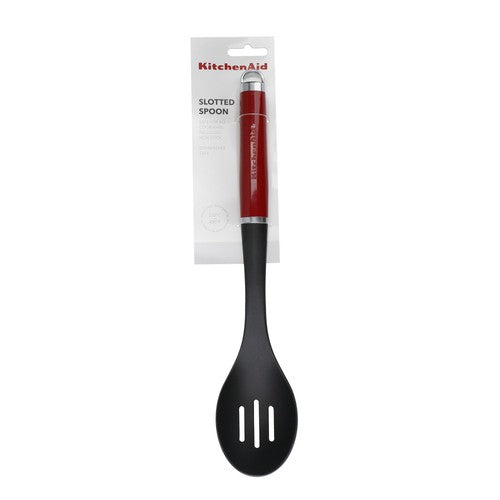 KitchenAid red non-stick slotted spoon, UK version