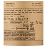 Trivento Golden Reserve Chardonnay white wine (British brand)
