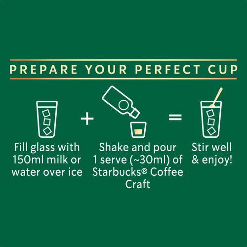 Starbucks Rich Black Iced Coffee Concentrate bottle - British product