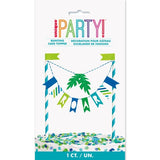 Blue  Green Dinosaur Bunting Cake Topper