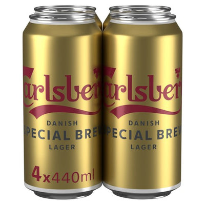 M&S Carlsberg Special Brew Strong Lager 4 x 440ml Cans- Buy online at McGrocer