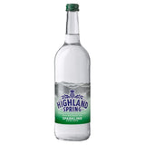 Highland Spring sparkling water glass bottle 750ml, UK version