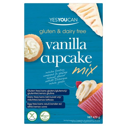 YesYouCan vanilla cupcake mix 470g (British brand)