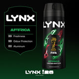 Lynx Africa deodorant body spray 150ml, UK version