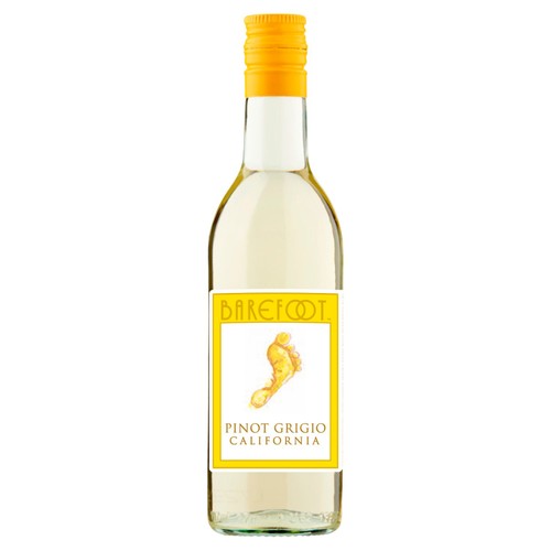 Barefoot Pinot Grigio white wine 187ml bottle - British product