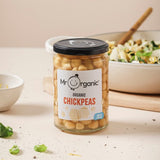 Mr Organic chickpeas 350g, imported from the UK