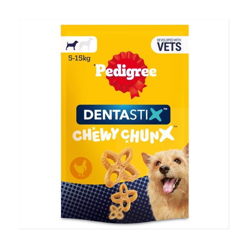 Pedigree Dentastix Chewy Chunx Mini Adult Small Dog Treats Chicken