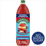 Robinsons Summer Fruits No Added Sugar Squash 1.75L, imported from the UK