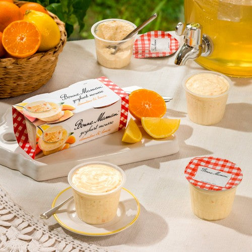 Bonne Maman Clementine Lemon Mousse 2 x 70g - British product