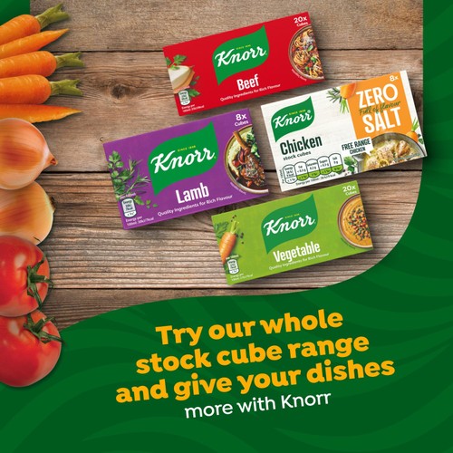 Knorr zero salt chicken stock cubes 72g pack, UK version