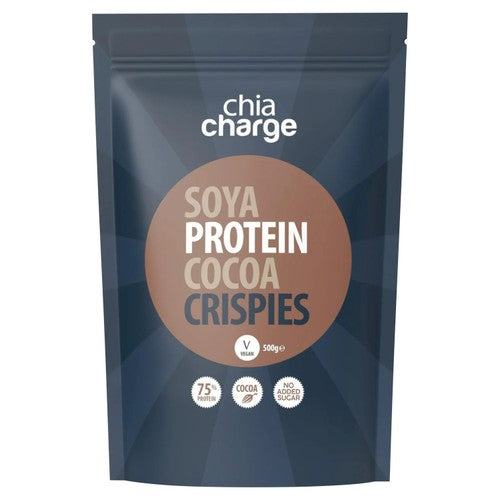 Chia Charge cocoa soya protein crispies 500g, UK version