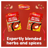 Schwartz hot chilli con carne recipe mix (British brand)
