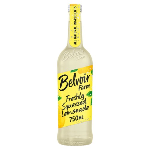 Belvoir sparkling freshly squeezed lemonade 750ml, UK version