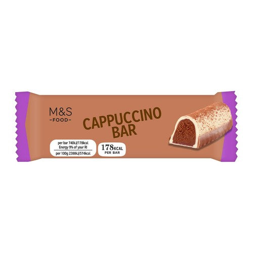 M&S Cappuccino chocolate bar 31g, imported from the UK