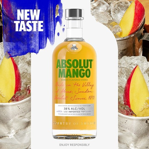 Absolut Mango Flavoured Vodka 70cl - British product