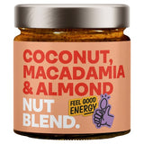 Nut Blend Coconut, Macadamia & Almond Butter 200g, imported from the UK