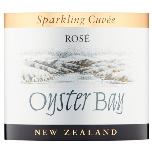 Oyster Bay sparkling cuvee rose wine 75cl, imported from the UK