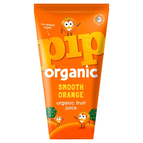 Pip Organic Kids Smooth Orange Juice, imported from the UK