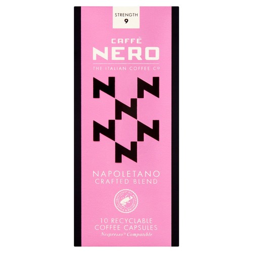 Caffe Nero Napoletano blend coffee capsules 10 count - British product